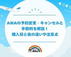 ANAの予約変更・キャンセルと手数料を解説！購入前と後の違いや注意点