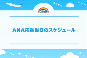 ANA搭乗当日のスケジュール