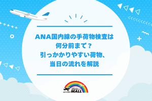 ANA国内線の手荷物検査は何分前まで?引っかかりやすい荷物、当日の流れを解説