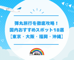弾丸旅行を徹底攻略！国内おすすめスポット18選【東京・大阪・福岡・沖縄】